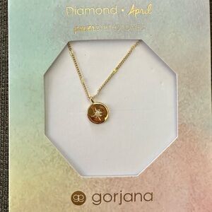 Brand new never opened Gorjana Diamond April Power birthstone necklace